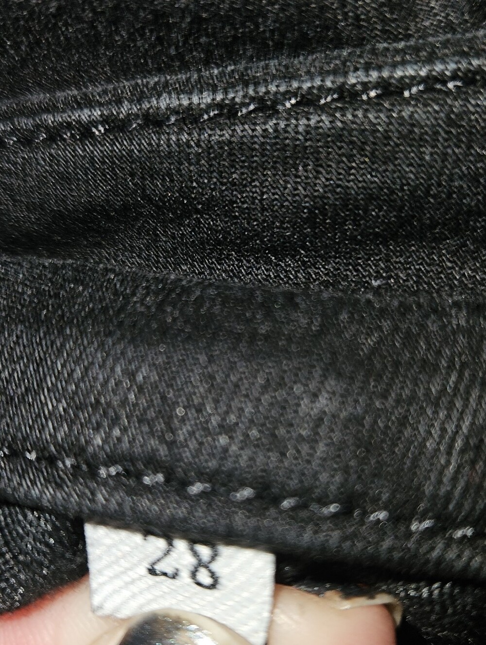 7 For All Mankind Black Slim Jeans Size 28 - Picture 5 of 5